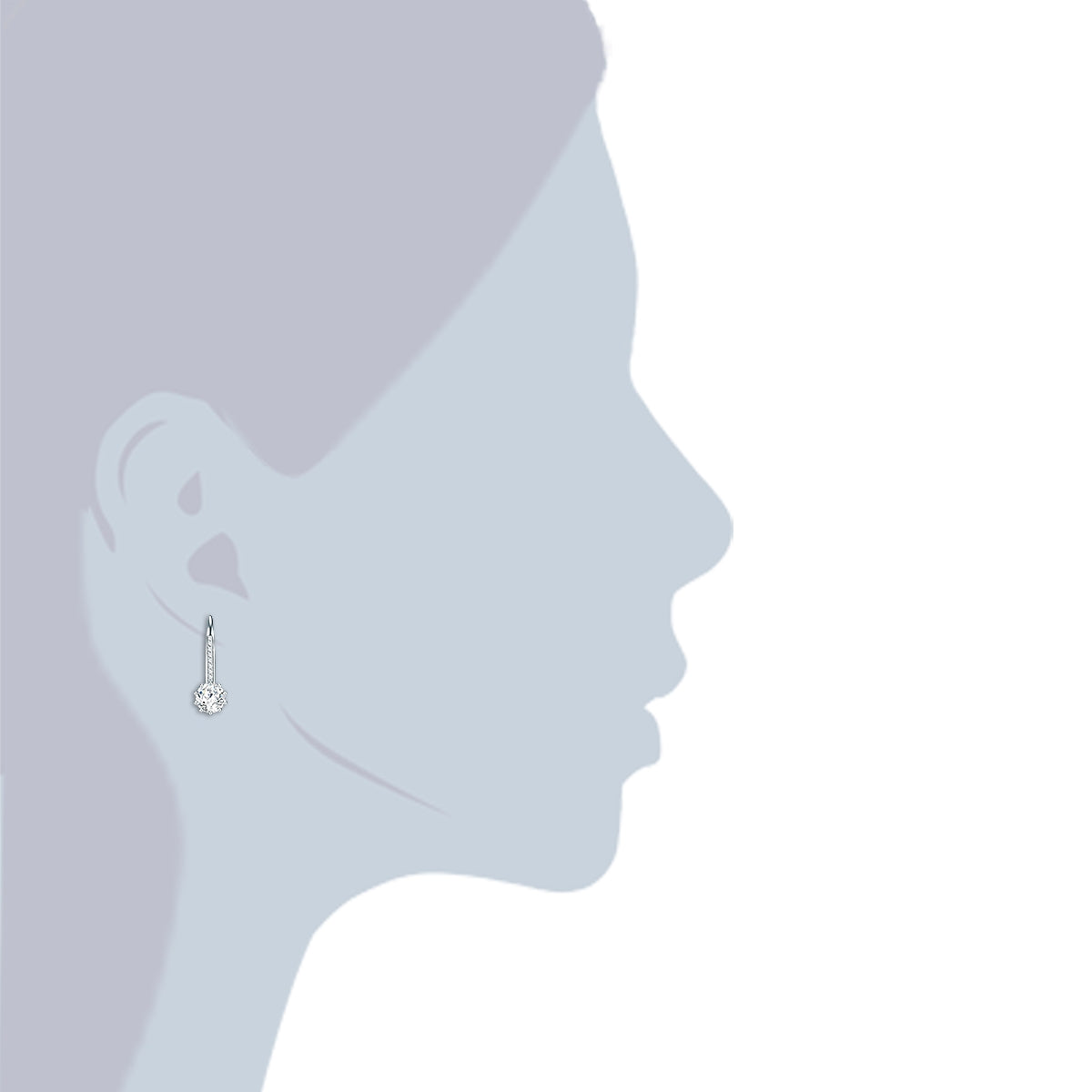Rafaela Donata Ohrhänger Sterling Silber Zirkonia weiß Sonderangebot