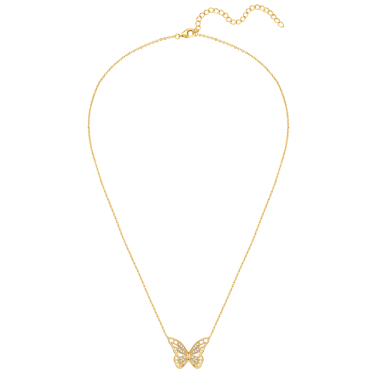 Rafaela Donata Kette mit Anhänger Sterling Silber gelbgold Zirkonia weiß Begrenztes Angebot