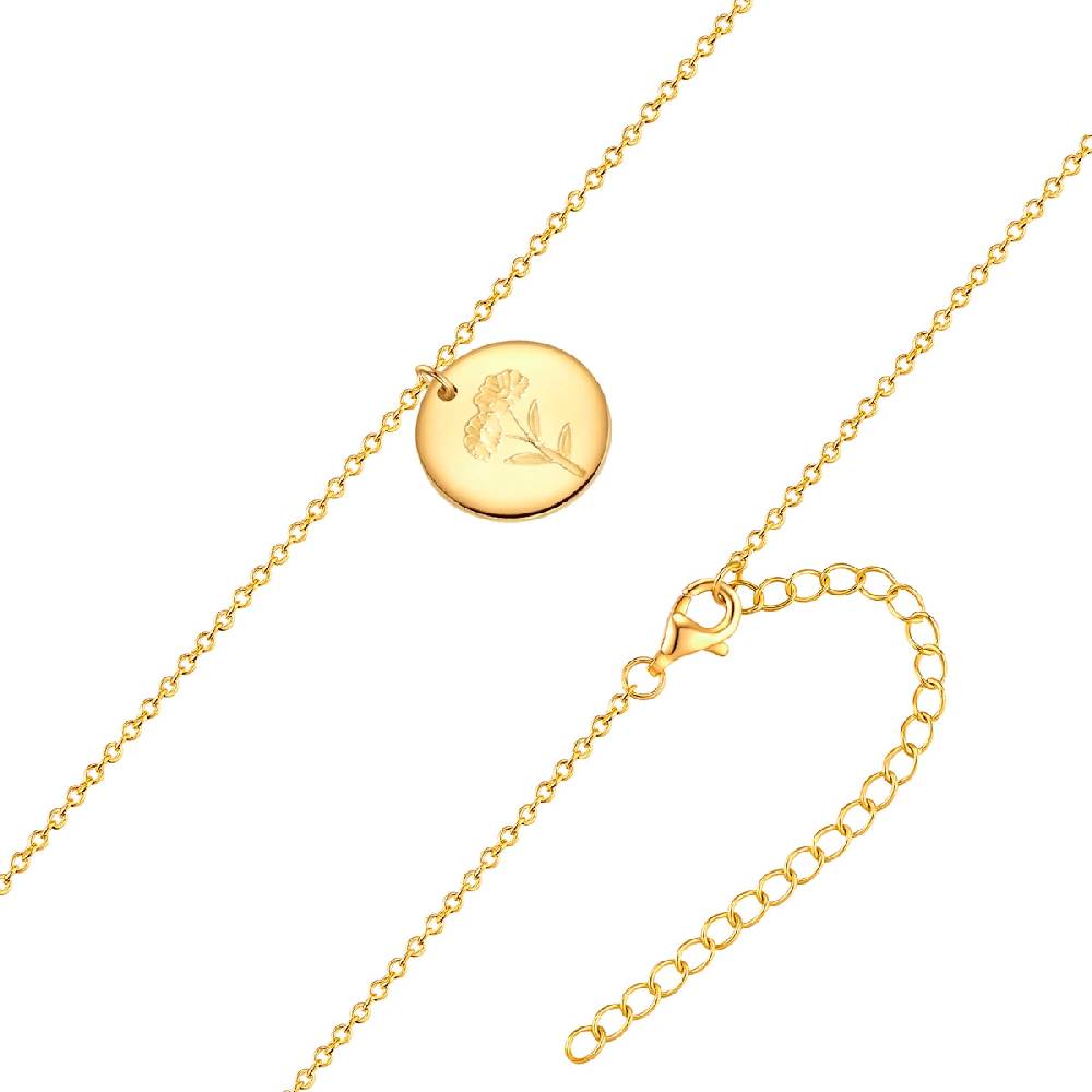 Rafaela Donata Kette mit Anhänger Sterling Silber gelbgold Preisnachlass
