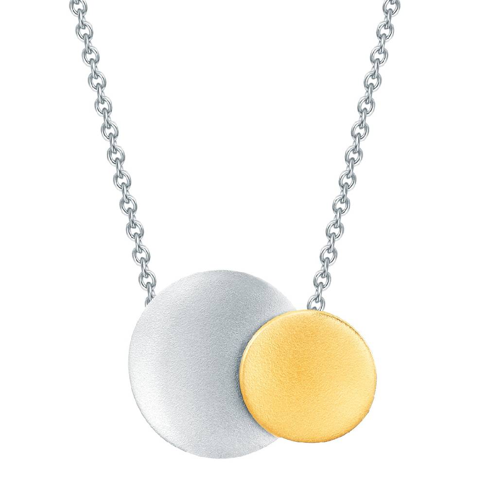 Rafaela Donata Kette mit Anhänger Sterling Silber bicolor Valentinstagsangebot