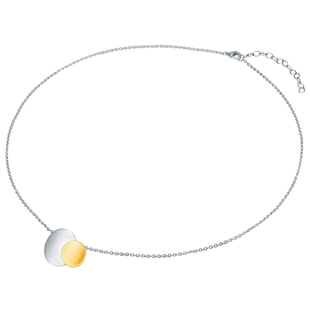Rafaela Donata Kette mit Anhänger Sterling Silber bicolor Valentinstagsangebot