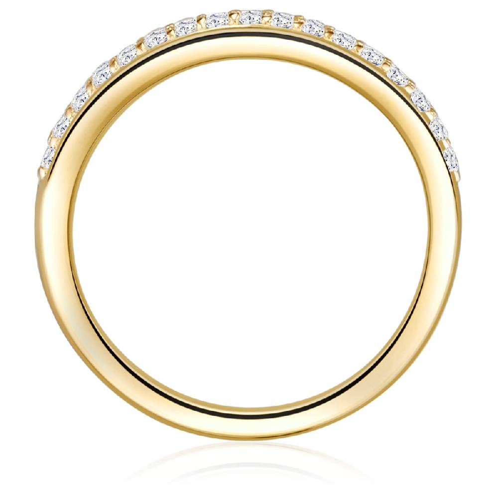 Rafaela Donata Ring Sterling Silber gelbgold Zirkonia weiß Clearance-Verkauf