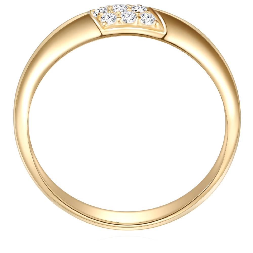 Rafaela Donata Ring Sterling Silber gelbgold Zirkonia weiß Rabatte dieses Monats