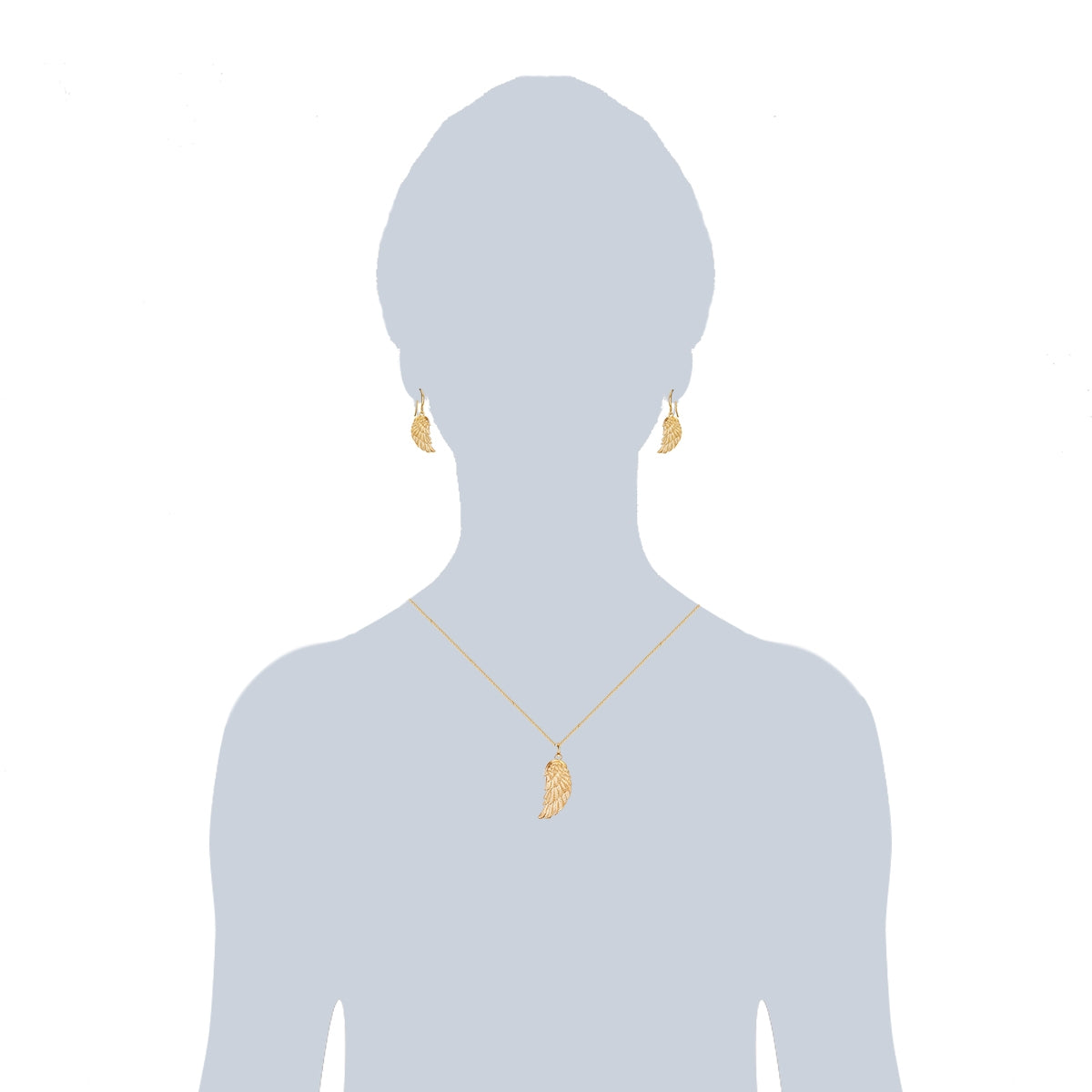 Rafaela Donata Set (Kette+Ohrhänger) gelbgold im Angebot