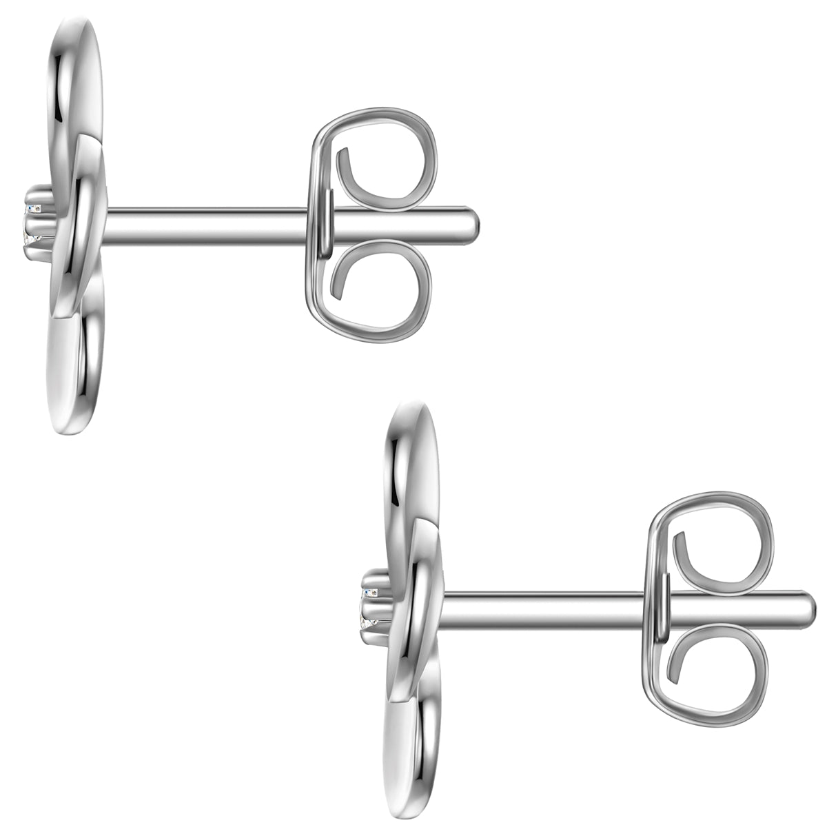 Rafaela Donata Ohrstecker Sterling Silber Zirkonia weiß Flash Sale