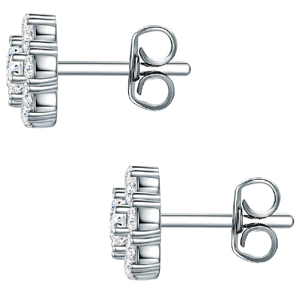Rafaela Donata Ohrstecker Sterling Silber verziert mit Kristallen von Swarovski® weiß Osterangebot
