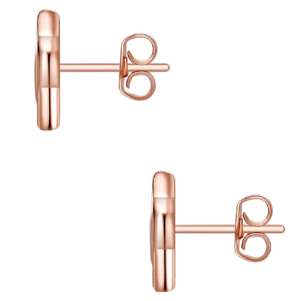 Rafaela Donata Ohrstecker Sterling Silber roségold Zirkonia weiß Valentinstagsangebot