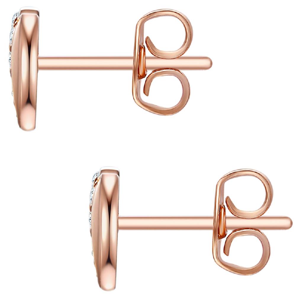 Rafaela Donata Ohrstecker Sterling Silber roségold Zirkonia weiß Neueste Stile