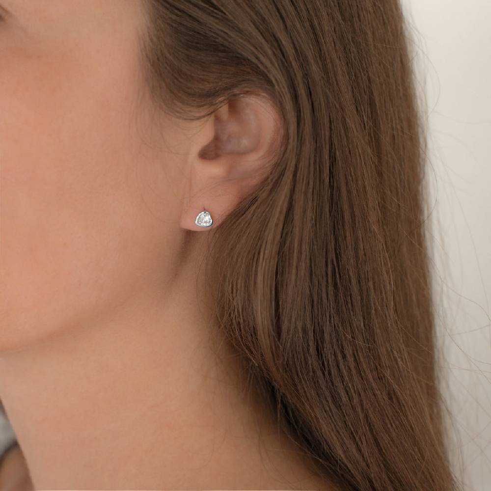 Rafaela Donata Ohrstecker Sterling Silber Zirkonia weiß Letzte 2 Tage