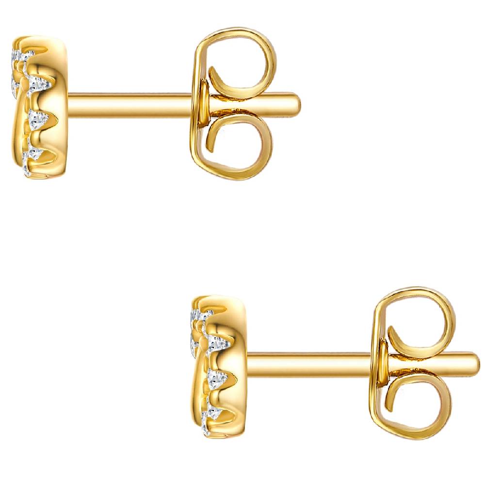Rafaela Donata Ohrstecker Sterling Silber gelbgold Zirkonia weiß Bis zu 65% Rabatt