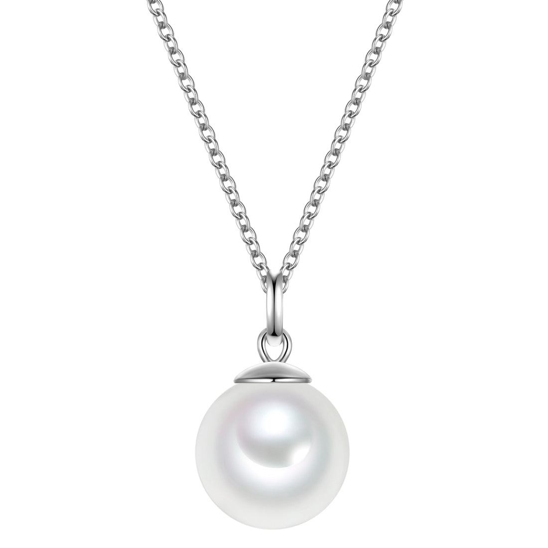 Rafaela Donata Kette mit Anhänger Sterling Silber Muschelkernperle weiß Nur für heute