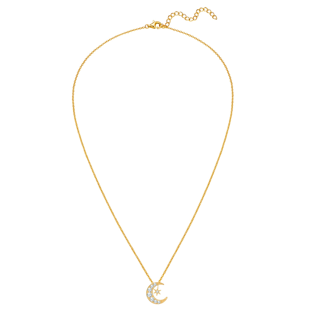 Rafaela Donata Kette mit Anhänger Sterling Silber gelbgold Zirkonia weiß Discount Store für neue Produkte