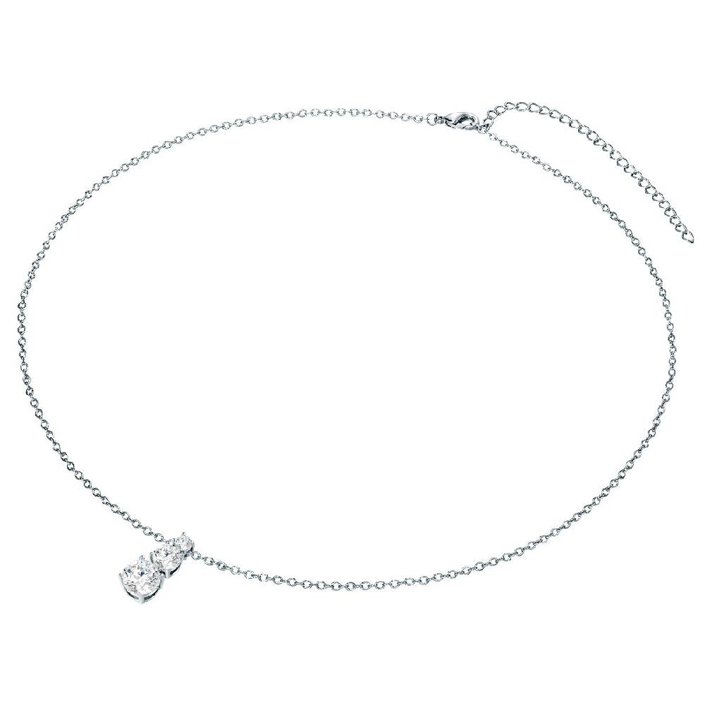 Rafaela Donata Kette mit Anhänger Sterling Silber verziert mit Kristallen von Swarovski® weiß 50% Rabatt mit kostenlosem Versand