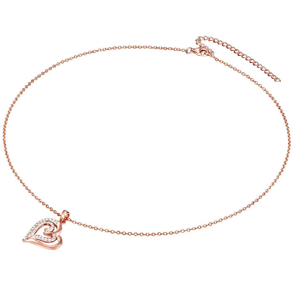 Rafaela Donata Kette mit Anhänger Sterling Silber roségold Zirkonia weiß Black Friday Preise