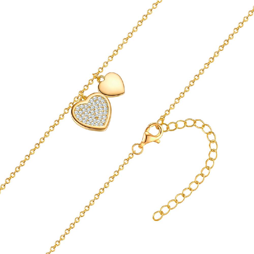 Rafaela Donata Kette mit Anhänger Sterling Silber gelbgold Zirkonia weiß Fabrikpreis