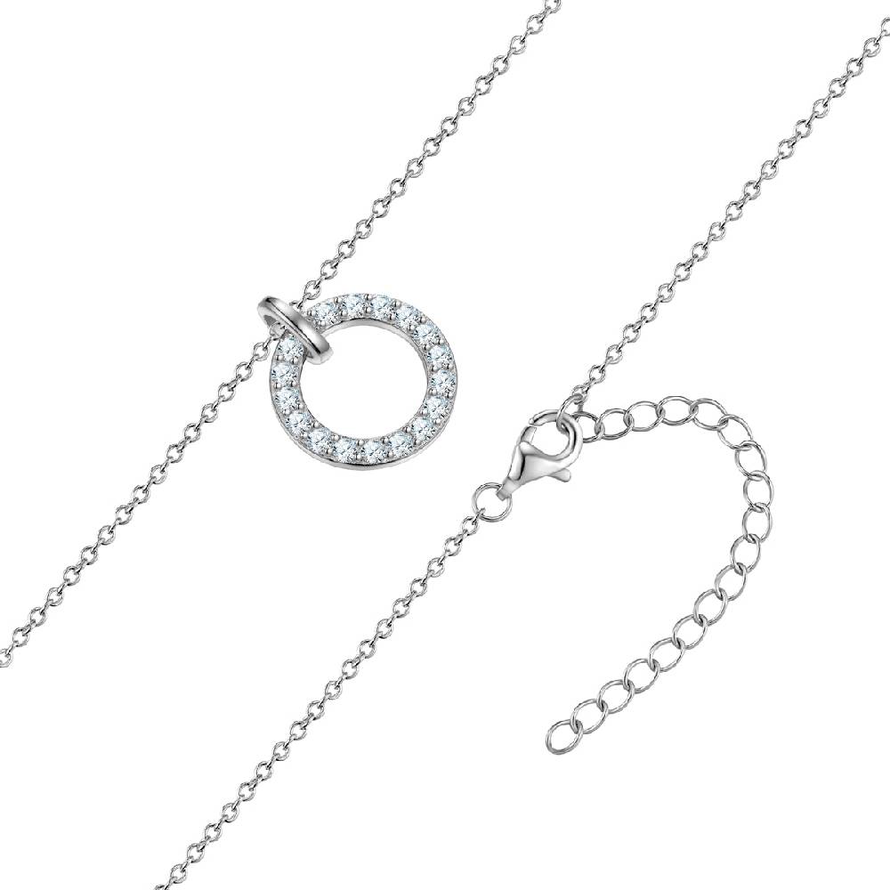 Rafaela Donata Kette mit Anhänger Sterling Silber Zirkonia weiß Online Shopping