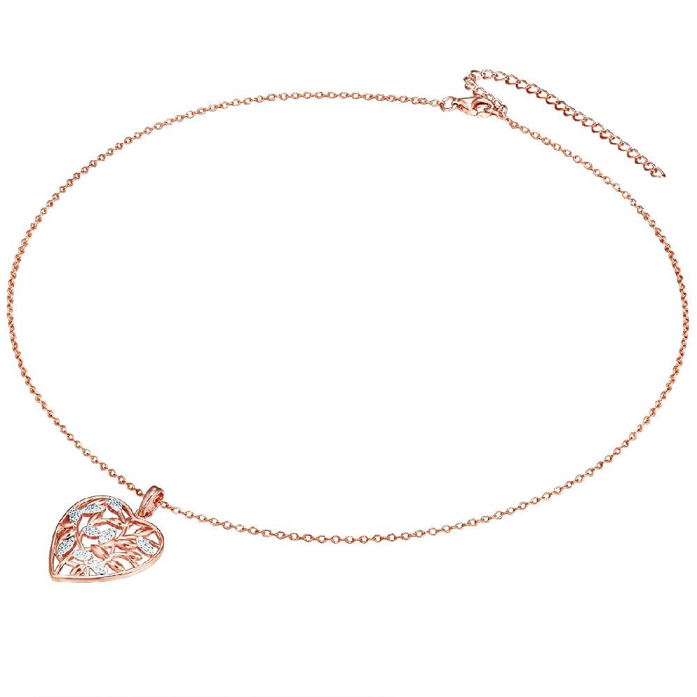 Rafaela Donata Kette mit Anhänger Sterling Silber roségold Zirkonia weiß Jubiläumsangebot