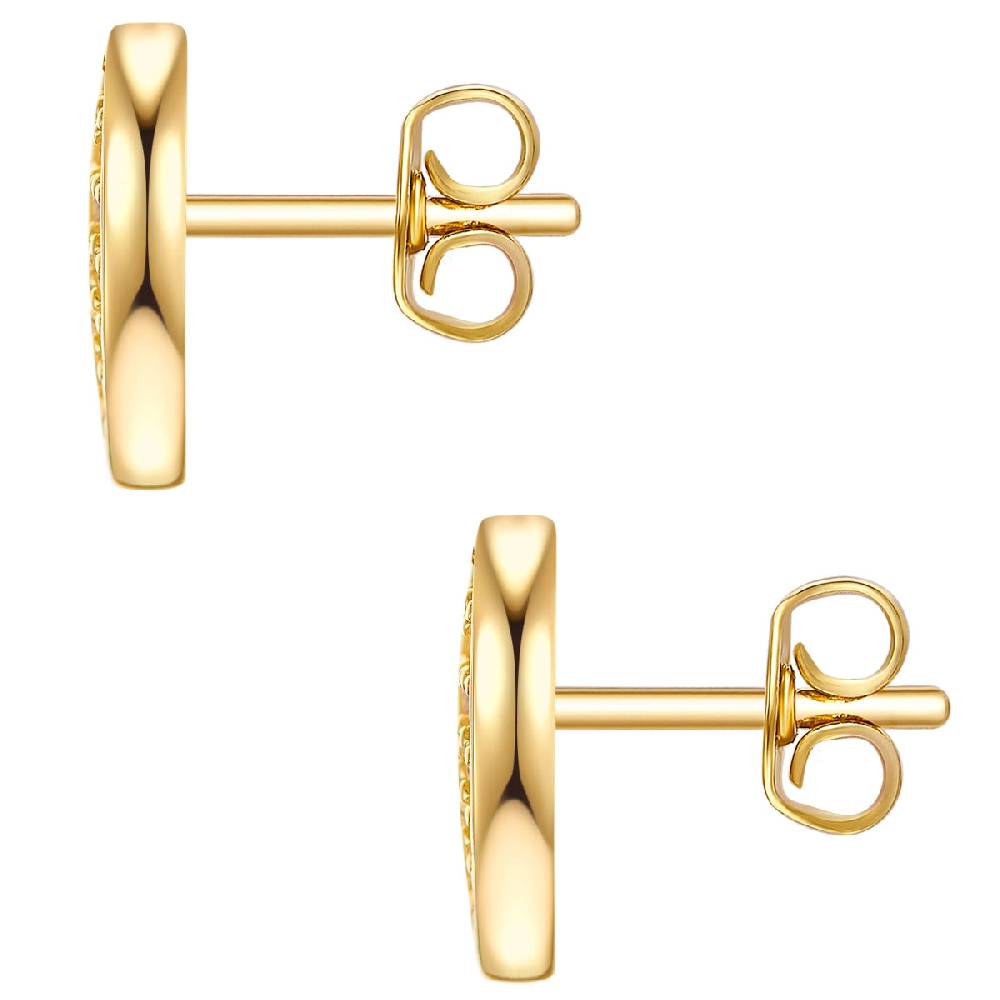 Rafaela Donata Ohrstecker Sterling Silber gelbgold Zirkonia weiß Zeitlich begrenztes Angebot