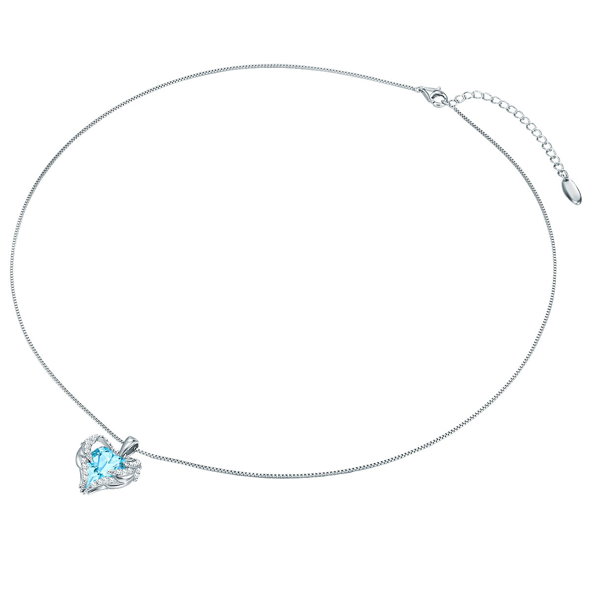 Rafaela Donata Kette mit Anhänger Sterling Silber verziert mit Kristallen von Swarovski® aquamarin weiß Bis zu 50% Rabatt
