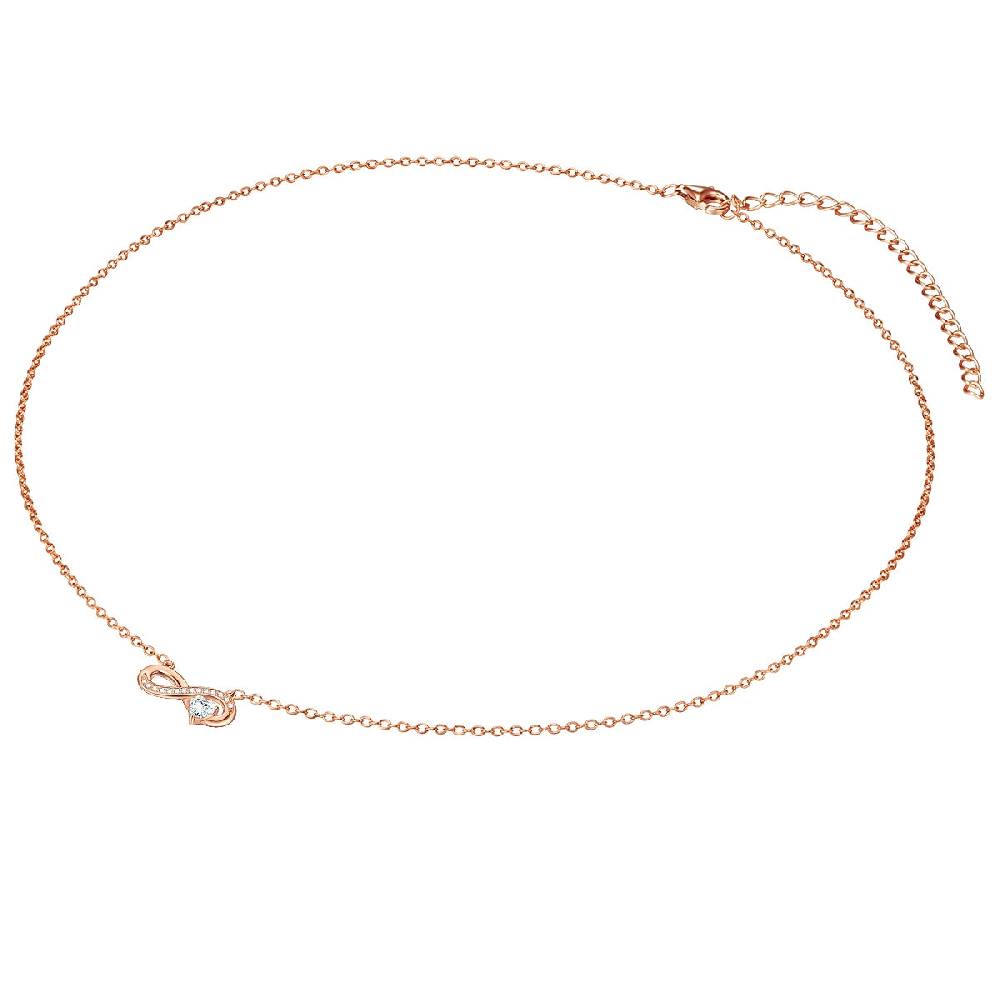 Rafaela Donata Kette mit Anhänger Sterling Silber roségold Zirkonia weiß Blitzverkäufe
