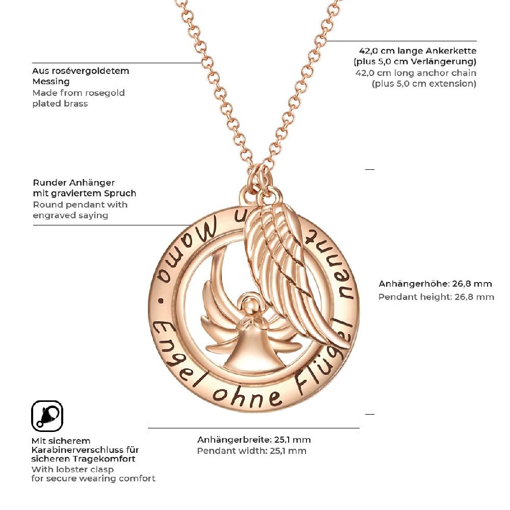 Rafaela Donata Kette mit Anhänger rosévergoldet Begrenztes Angebot