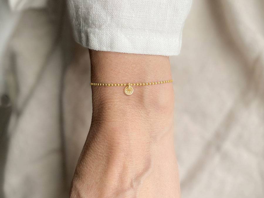 Renna Deluxe Kugel Armband mit HUND Anhänger Gold Bis zu 60% Rabatt