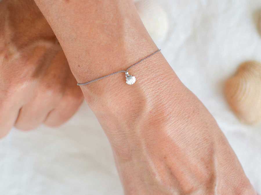 Renna Deluxe MUSCHEL Armband Silber Kostenloser Versand