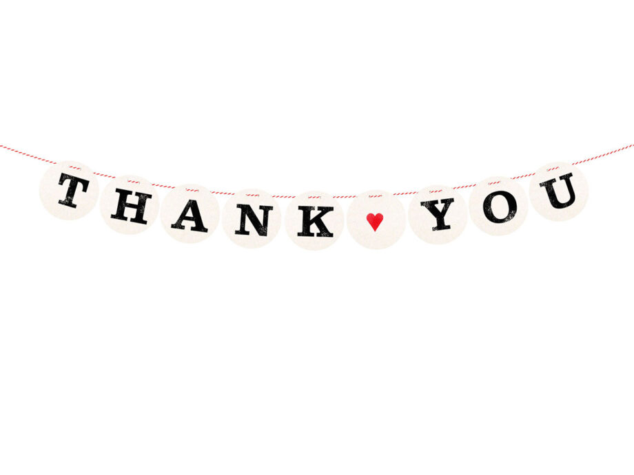 Renna Deluxe THANK YOU Girlande Hochzeitsgirlande JETZT KAUFEN