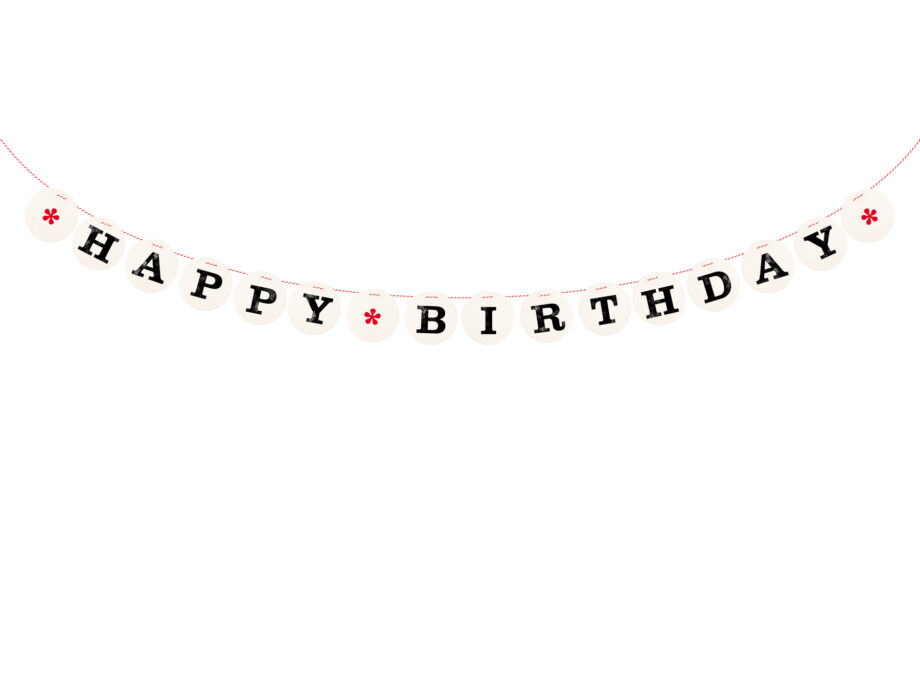 Renna Deluxe HAPPY BIRTHDAY Girlande Neueste Stile