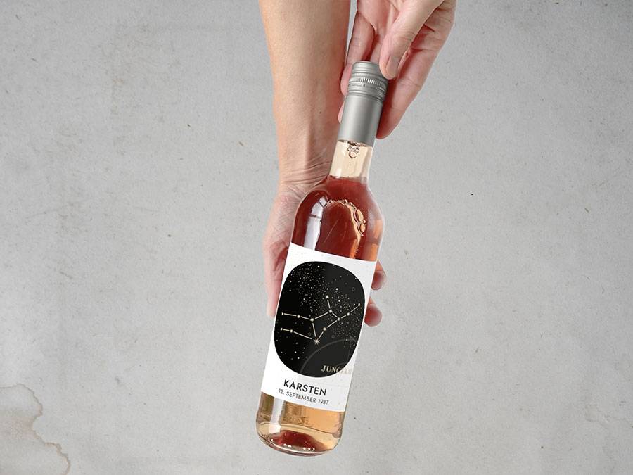 Renna Deluxe Sternzeichen Steinbock | Personalisiertes Weinlabel Sonderangebot der Fabrik
