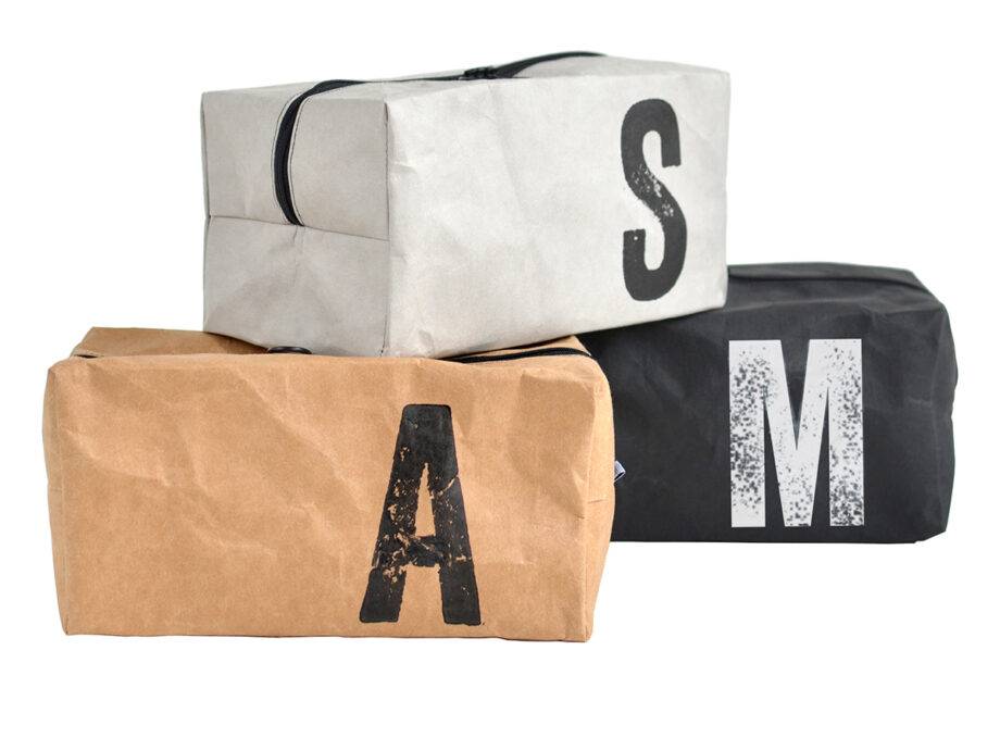 Renna Deluxe Kosmetiktasche mit Monogramm grau Riesige Rabatte