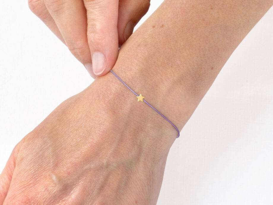 Renna Deluxe MAKE A WISH – STERN Armband Gold Kostenloser Versand international