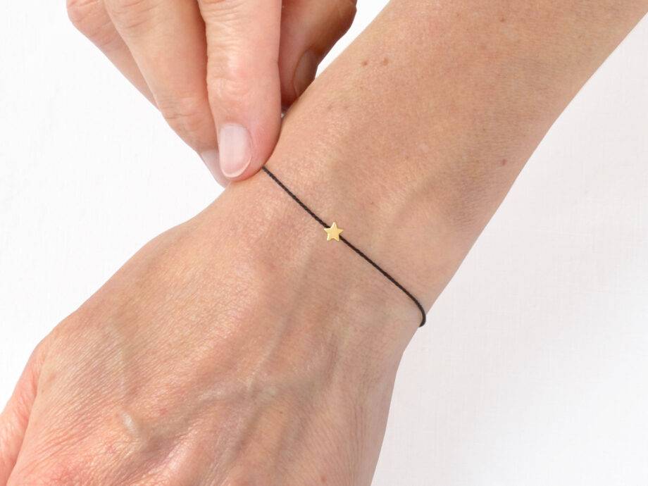Renna Deluxe MAKE A WISH – STERN Armband Gold Kostenloser Versand international