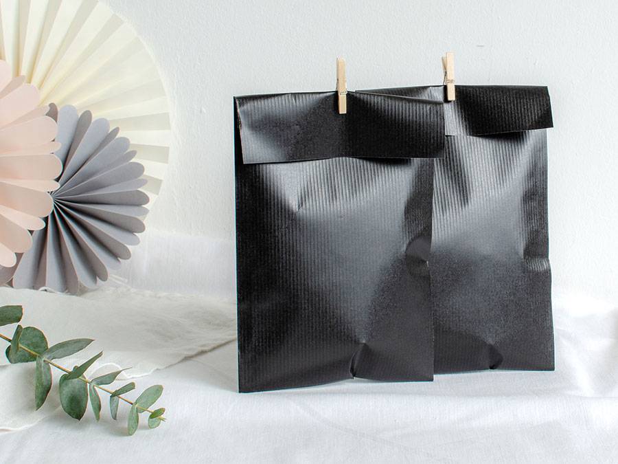 Renna Deluxe Papiertüten Schwarz Begrenzt auf 3 Tage