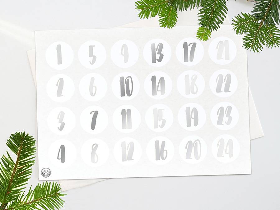 Renna Deluxe ADVENTSKALENDER Zahlen in GOLD Sonderangebot