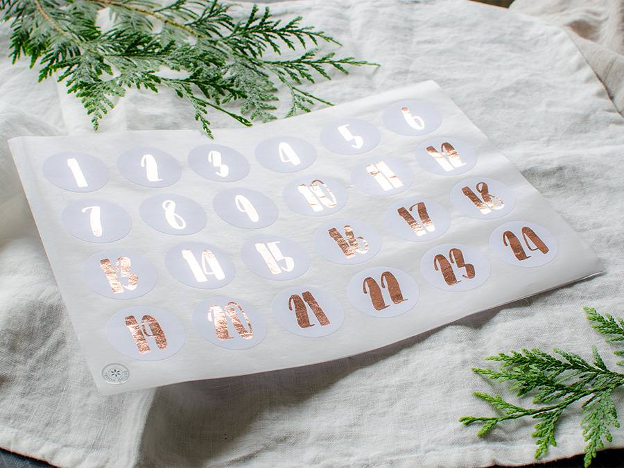 Renna Deluxe ADVENTSKALENDER Zahlen in KUPFER Günstig kaufen