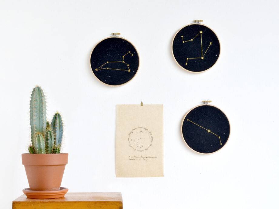 Renna Deluxe Schütze Sternzeichen Bild im Stickrahmen Online Shopping