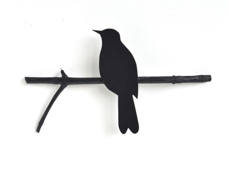 Renna Deluxe Amsel in Schwarz Wandobjekt Exklusivangebot