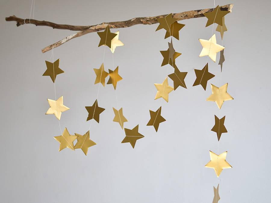 Renna Deluxe STERNENGIRLANDE in Gold Vatertagsangebot