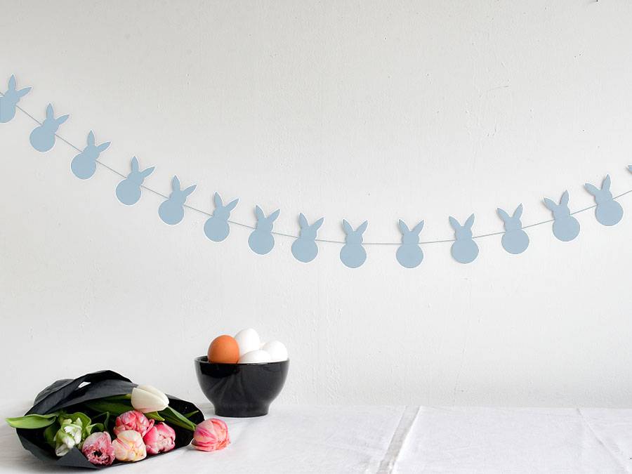 Renna Deluxe Hellblau Osterhase Anhänger Lagerräumung