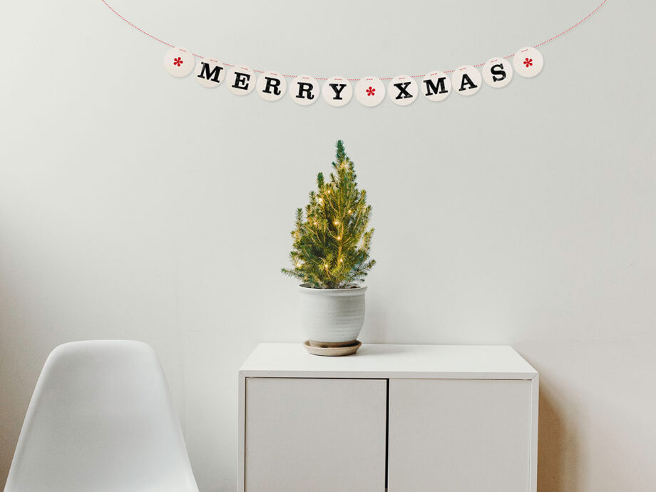 Renna Deluxe MERRY XMAS Girlande Heißer Verkauf