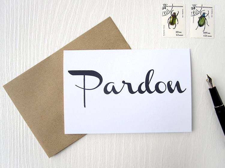 Renna Deluxe PARDON // Klappkarte Online Outlet