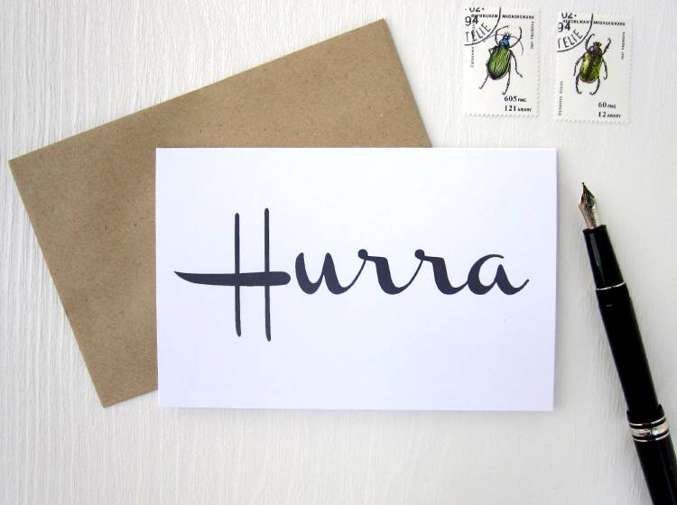 Renna Deluxe HURRA // Klappkarte Zeitlich begrenztes Angebot