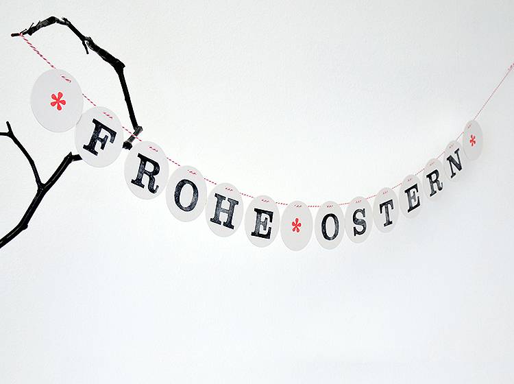 Renna Deluxe FROHE OSTERN Girlande Begrenzte Freigabe