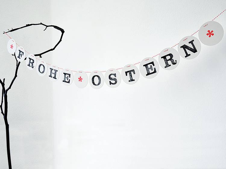 Renna Deluxe FROHE OSTERN Girlande Begrenzte Freigabe