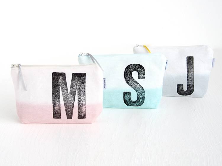 Renna Deluxe Kosmetiktasche ROSA mit Monogramm personalisiert im Angebot