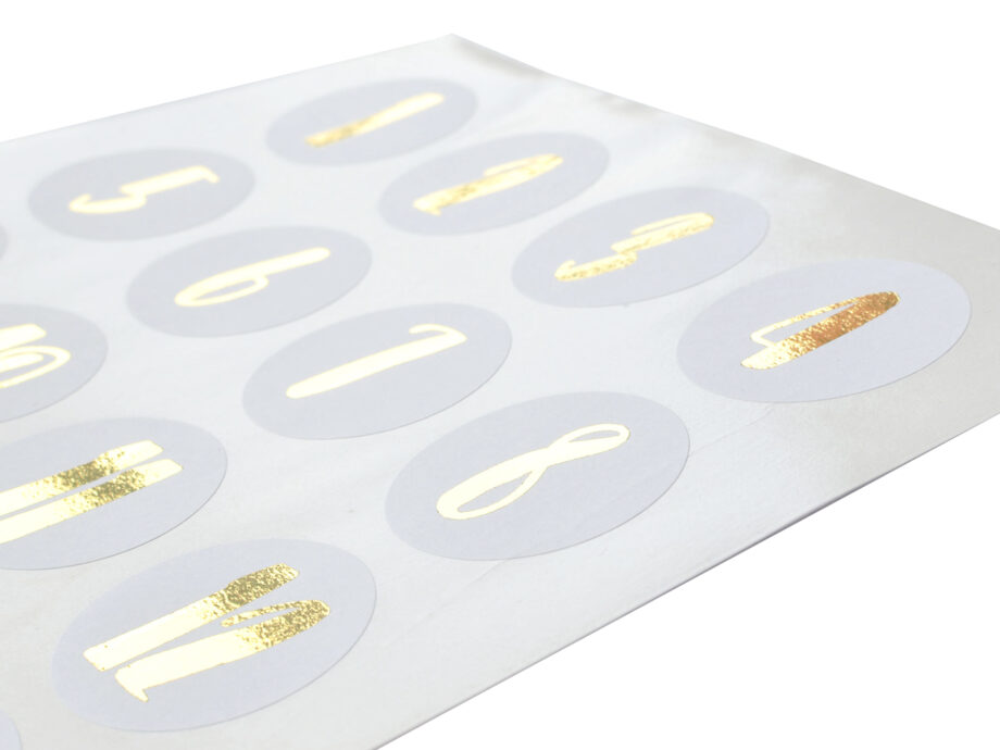 Renna Deluxe Adventskalender Gold metallic mit weißen Papiertüten Saisonschlussverkauf