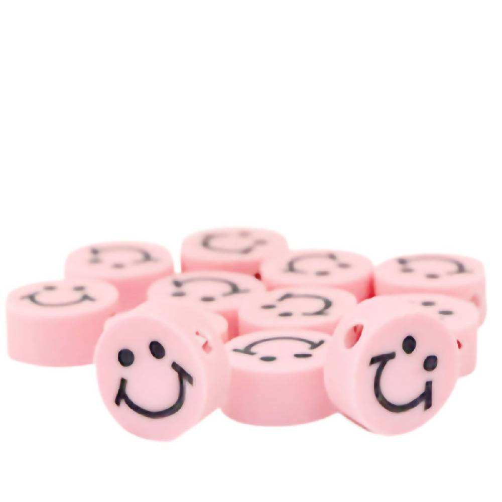 Sadingo Polymer Clay Perlen | 40 Stk., 10mm, Smileys Tiefpreis