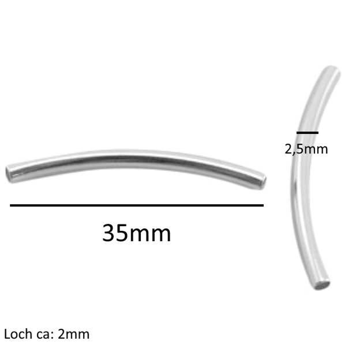 Sadingo Metallperlen | Metallröhrchen 15 Stück, 35x2,5mm JETZT KAUFEN