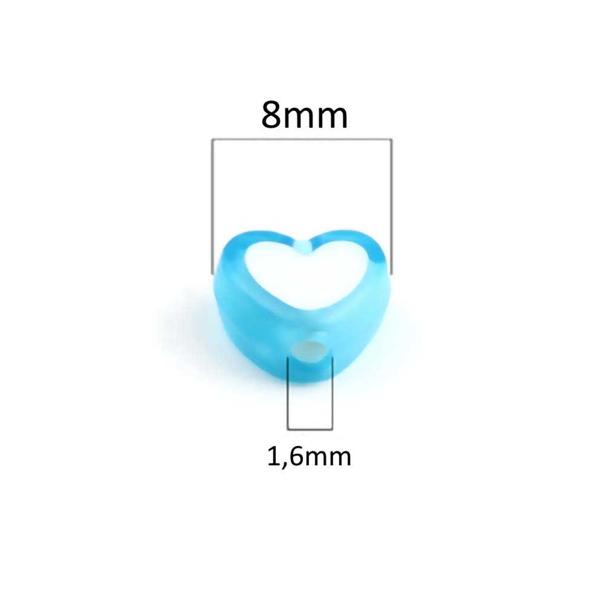 Sadingo Acrylperlen Herz | 300 Stück, 8x7mm Neueste Stile